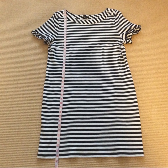 Talbots Navy Blue and White Striped Dress - L - Picture 10 of 10